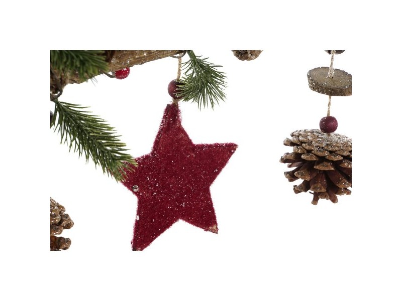 Висяща украса DKD Home Decor Многоцветен PVC Дървен 47 x 6 x 39 cm (2 броя)