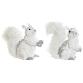 Коледна Украса DKD Home Decor Бял Катерица 22 x 11 x 22 cm (2 броя)
