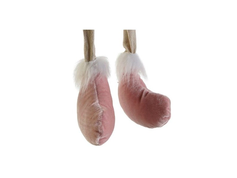 Коледна Украса DKD Home Decor Бял Кафяв Розов Царица 17 x 14 x 63,5 cm (2 броя)