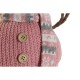 Снежен човек DKD Home Decor Бял Кафяв Розов 30 x 16 x 33 cm (2 броя)