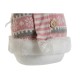 Снежен човек DKD Home Decor Бял Кафяв Розов 30 x 16 x 33 cm (2 броя)