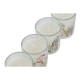 Свещ DKD Home Decor Бял 5 x 5 x 6 cm (4 броя)