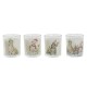 Свещ DKD Home Decor Бял 5 x 5 x 6 cm (4 броя)