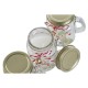 Свещ DKD Home Decor Бял Златен Коледа 8 x 5 x 9 cm (3 броя)