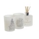 Комплект Свещи DKD Home Decor Бял Коледа 5 x 5 x 6 cm
