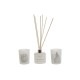 Комплект Свещи DKD Home Decor Бял Коледа 5 x 5 x 6 cm