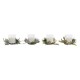 Комплект Свещи DKD Home Decor Златен Сребрист Коледа 10 x 10 x 7 cm (2 броя)
