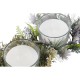 Свещ DKD Home Decor Златен Сребрист Коледа 21,5 x 21,5 x 8,5 cm (2 броя)