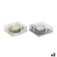 Свещ DKD Home Decor Златен Сребрист Коледа 21,5 x 21,5 x 8,5 cm (2 броя)