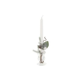 Комплект Свещи DKD Home Decor Бял Коледа 21 x 10 x 5 cm 2 x 2 x 20 cm (4 Части)