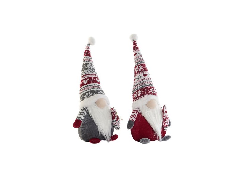 Коледна Украса DKD Home Decor Многоцветен Гном 23 x 16 x 50 cm (2 броя)