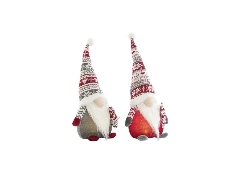 Коледна Украса DKD Home Decor Многоцветен Гном 23 x 16 x 50 cm (2 броя)