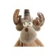 Коледна Украса DKD Home Decor Кафяв Царица 13 x 12 x 25 cm (2 броя)