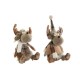 Коледна Украса DKD Home Decor Кафяв Царица 13 x 12 x 25 cm (2 броя)