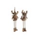 Коледна Украса DKD Home Decor Кафяв Царица 18 x 17 x 48 cm (2 броя)