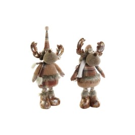 Коледна Украса DKD Home Decor Кафяв Царица 18 x 17 x 48 cm (2 броя)