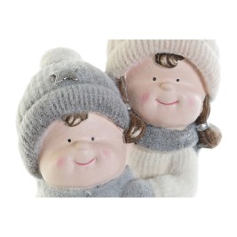 Коледна Украса DKD Home Decor Многоцветен Деца 18,5 x 22 x 51 cm (2 броя)