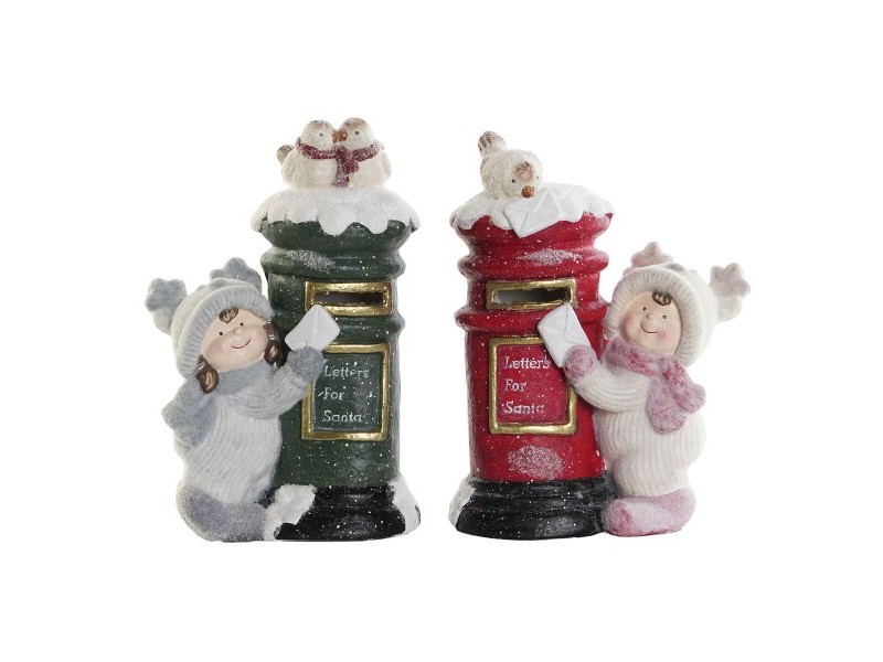 Коледна Украса DKD Home Decor Многоцветен 16 x 28 x 40 cm (2 броя)