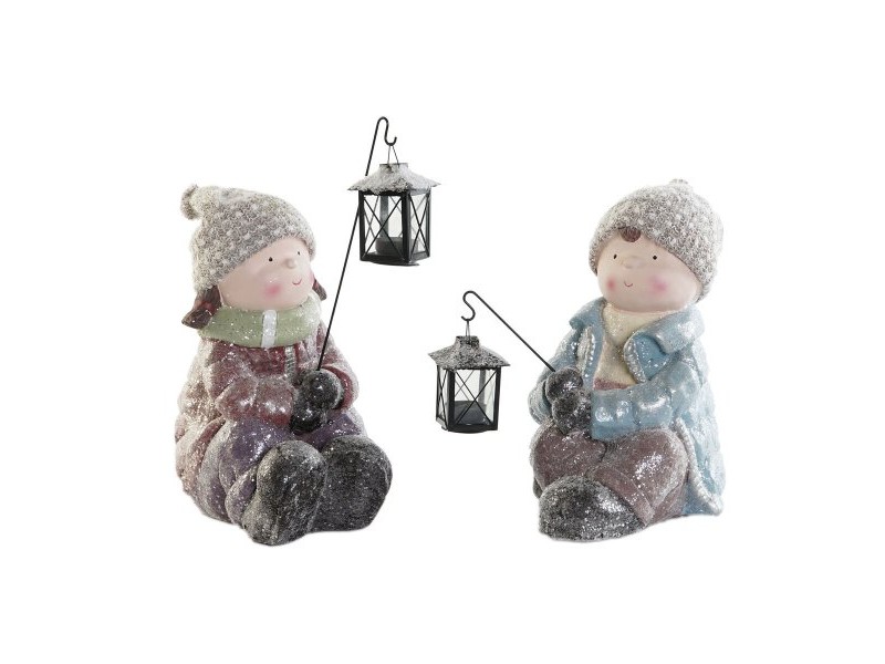 Коледна Украса DKD Home Decor Многоцветен 29 x 18 x 34 cm (2 броя)