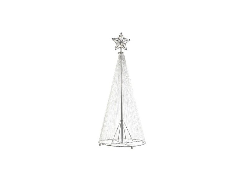 Коледно дърво DKD Home Decor Сребрист Метал 25 x 25 x 60 cm