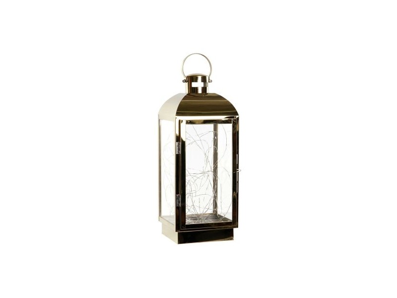 Latern DKD Home Decor Златен Неръждаема стомана 15 x 14 x 36 cm
