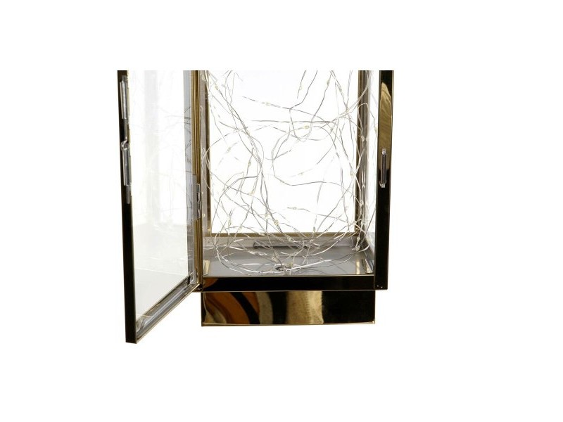 Latern DKD Home Decor Златен Неръждаема стомана 15 x 14 x 36 cm