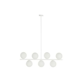 Полилей DKD Home Decor 98 x 45 x 30 cm Кристал Метал Бял 50 W