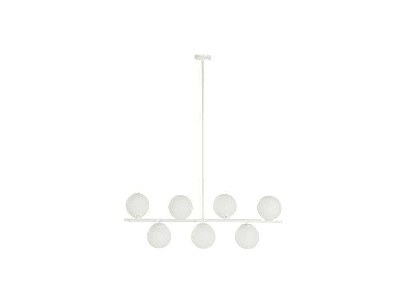 Полилей DKD Home Decor 98 x 45 x 30 cm Кристал Метал Бял 50 W