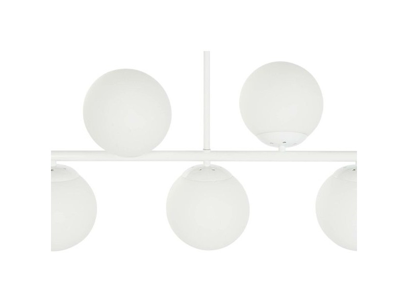 Полилей DKD Home Decor 98 x 45 x 30 cm Кристал Метал Бял 50 W