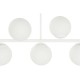 Полилей DKD Home Decor 98 x 45 x 30 cm Кристал Метал Бял 50 W