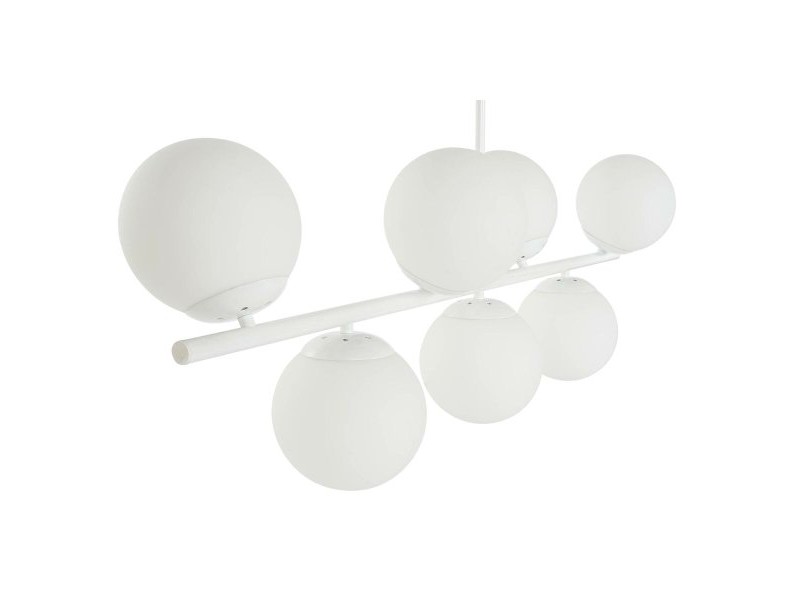 Полилей DKD Home Decor 98 x 45 x 30 cm Кристал Метал Бял 50 W