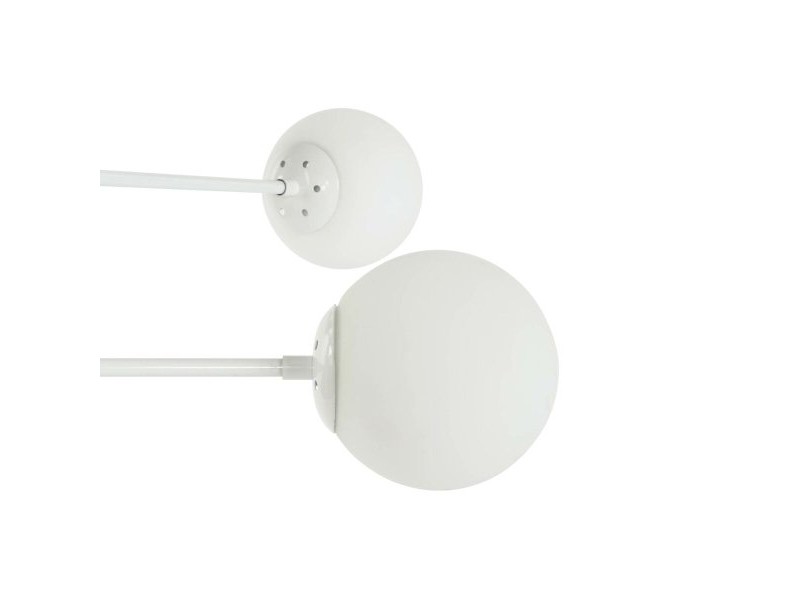 Полилей DKD Home Decor 96 x 73 x 50 cm Кристал Метал Бял 50 W