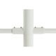 Полилей DKD Home Decor 96 x 73 x 50 cm Кристал Метал Бял 50 W
