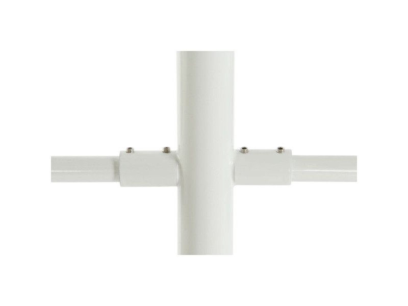 Полилей DKD Home Decor 96 x 73 x 50 cm Кристал Метал Бял 50 W