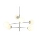 Полилей DKD Home Decor 96 x 73 x 50 cm Кристал Метал Бял 50 W