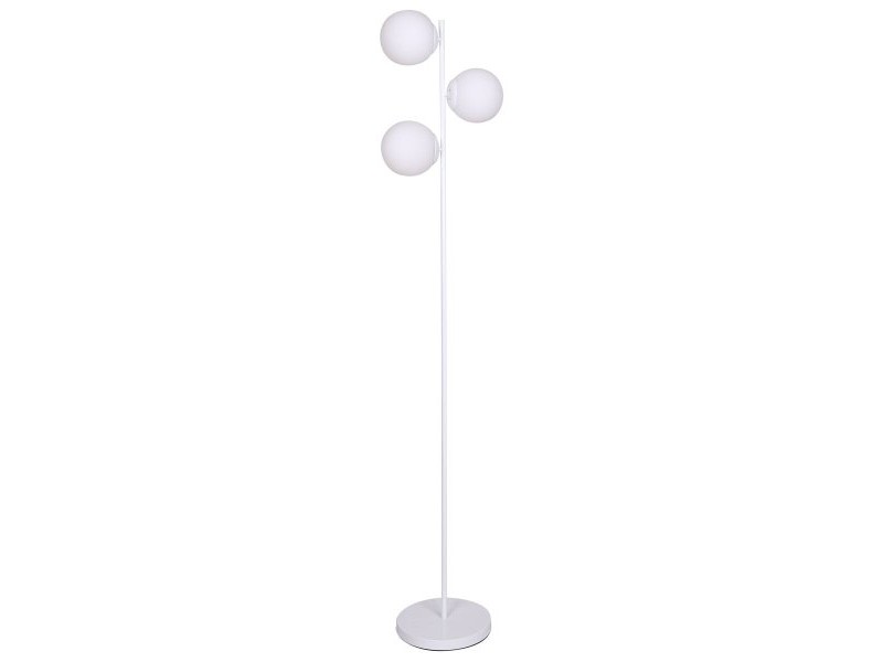 Лампион DKD Home Decor 35 x 25 x 167 cm Кристал Метал Бял 220 V 50 W