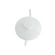 Лампион DKD Home Decor 35 x 25 x 167 cm Кристал Метал Бял 220 V 50 W