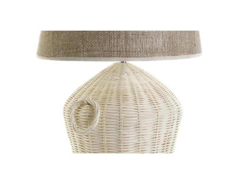 Настолна лампа DKD Home Decor Бял Кафяв 50 W 220 V 42 x 42 x 70 cm