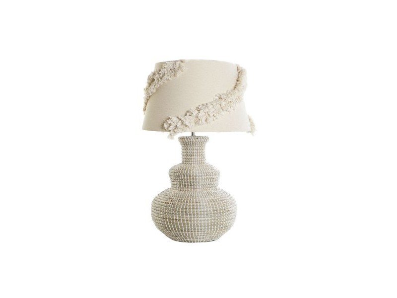 Настолна лампа DKD Home Decor Бял Кафяв 50 W 220 V 42 x 42 x 70 cm