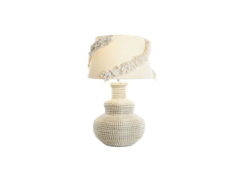 Настолна лампа DKD Home Decor Бял Кафяв 50 W 220 V 42 x 42 x 70 cm