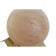Настолна лампа DKD Home Decor Кафяв Розов Сол Aкациево дърво 15 W 220 V 15 x 15 x 20 cm