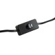 Настолна лампа DKD Home Decor Кафяв Розов Сол Aкациево дърво 15 W 220 V 15 x 15 x 20 cm