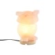 Настолна лампа DKD Home Decor Розов Сол Aкациево дърво 15 W 220 V 14 x 14 x 18 cm