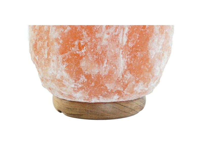 Настолна лампа DKD Home Decor Розов Сол Aкациево дърво 220 V 16 x 16 x 25 cm