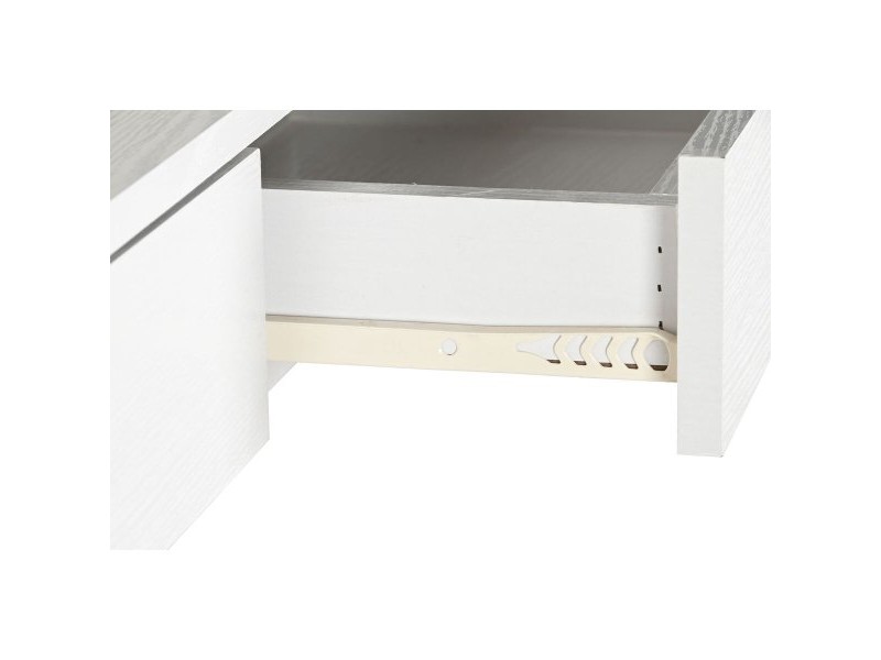 Лавица DKD Home Decor Бял Прозрачен Кристал Дървен MDF 90 x 35 x 180 cm (1)