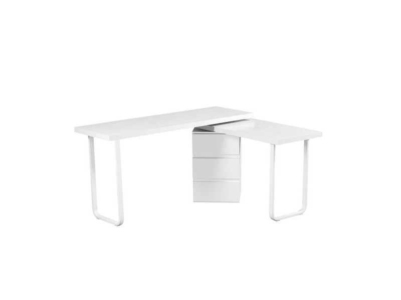 Бюро DKD Home Decor 150 x 120 x 75 cm Естествен Метал Бял Дървен MDF