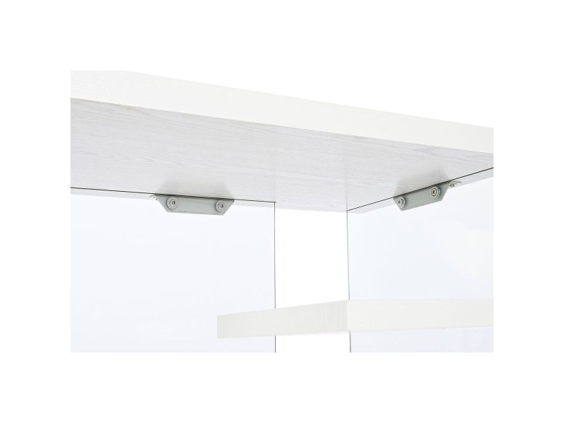 Бюро DKD Home Decor Бял Прозрачен Кристал Дървен MDF 120 x 50 x 76 cm