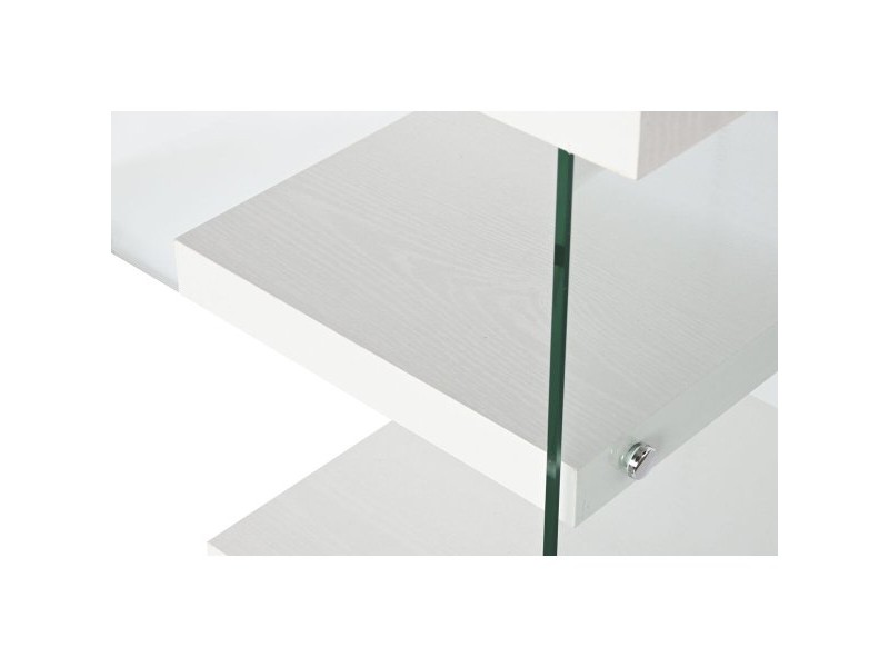 Бюро DKD Home Decor Бял Прозрачен Кристал Дървен MDF 120 x 50 x 76 cm