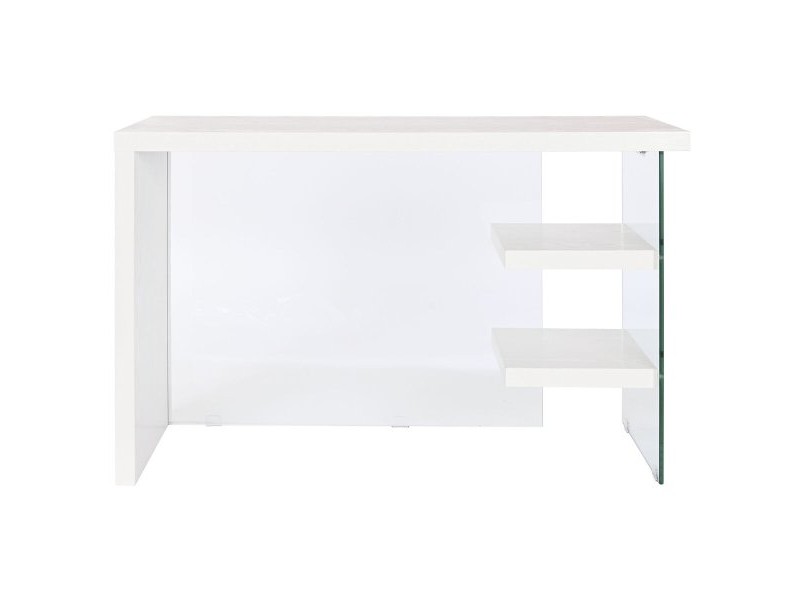 Бюро DKD Home Decor Бял Прозрачен Кристал Дървен MDF 120 x 50 x 76 cm