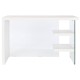 Бюро DKD Home Decor Бял Прозрачен Кристал Дървен MDF 120 x 50 x 76 cm